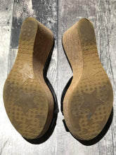 Load image into Gallery viewer, Jimmy Choo black/cork high wedge - Hers size 38.5