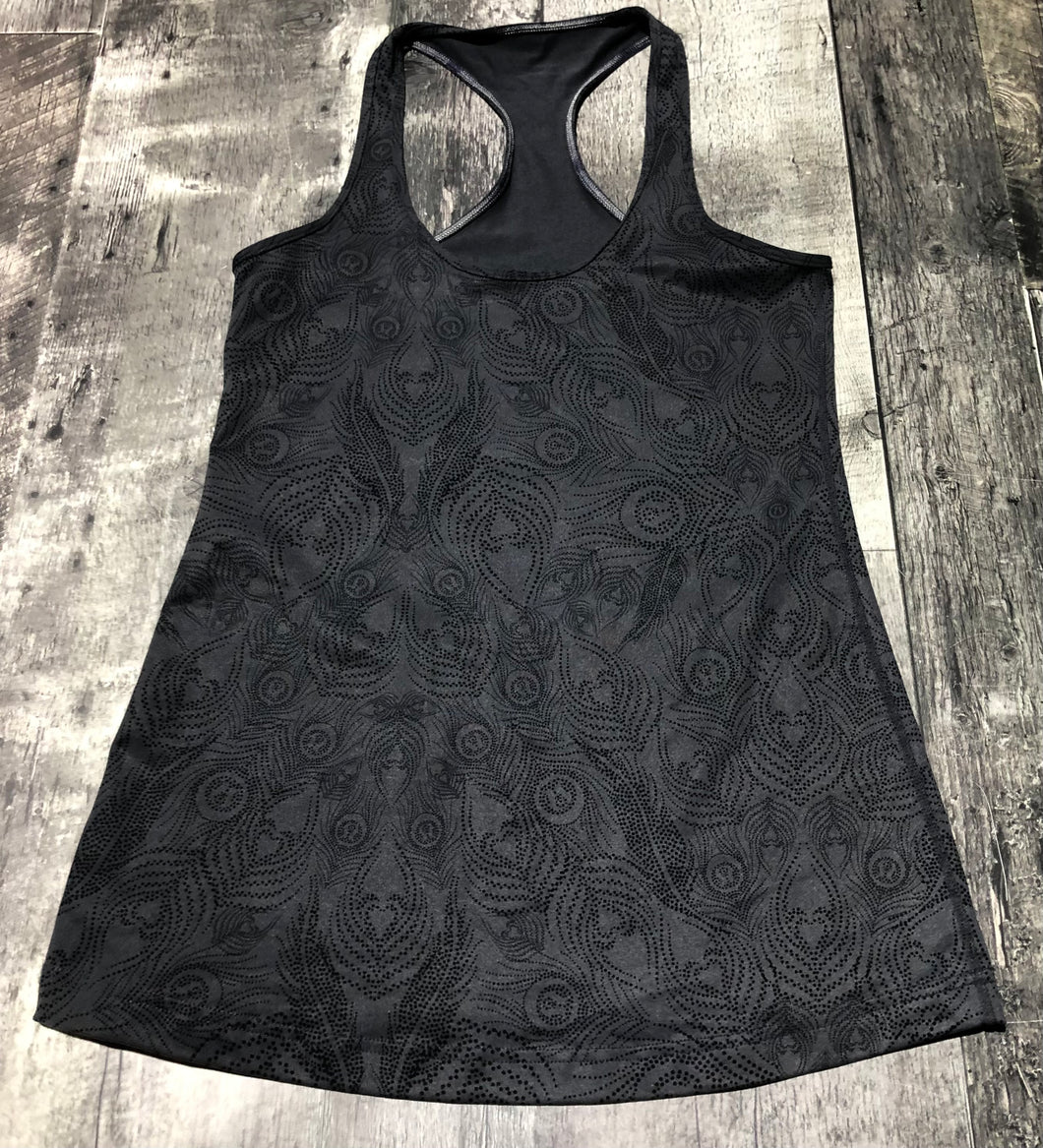 lululemon grey/black tank top - Hers size approx S