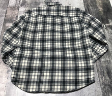 Load image into Gallery viewer, Abercrombie &amp; Fitch cream/black button up plaid - Hers size XS
