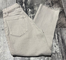 Load image into Gallery viewer, Abercrombie &amp; Fitch beige straight leg high rise jeans - Hers size 000
