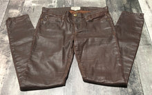 Load image into Gallery viewer, Current Elliott brown fake leather skinny pants - Hers size 28
