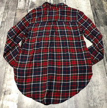 Load image into Gallery viewer, American Eagle red/navy plaid button up - Hers size S
