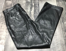 Load image into Gallery viewer, 7 for all mankind black fake leather high rise pants - Hers size M
