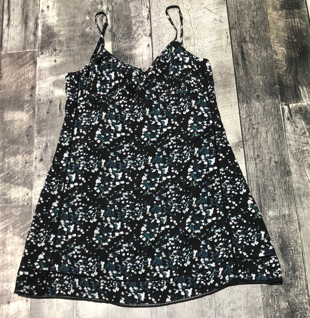 Sunday Best black/white/teal mini dress - Hers size 6