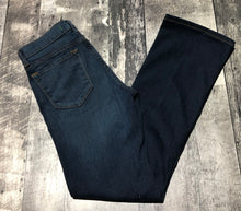 Load image into Gallery viewer, J Brand dark blue mid rise flare jeans - Hers size 26

