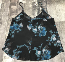 Load image into Gallery viewer, Wilfred black/blue sheer 100% silk tank blouse - Hers size S
