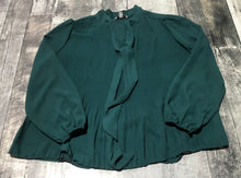 Load image into Gallery viewer, Nanette teal long sleeve blouse - Hers size M
