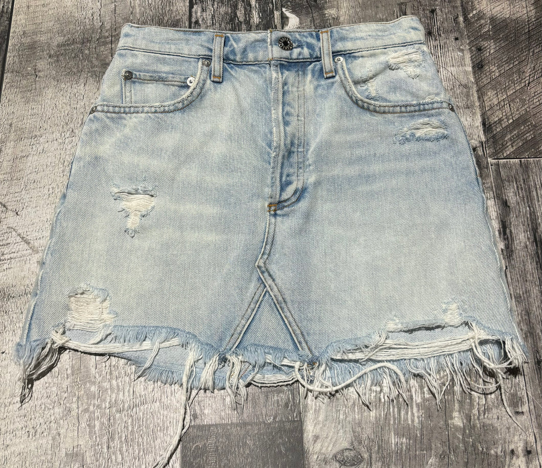 Agolde light blue denim short skirt - Hers size 24