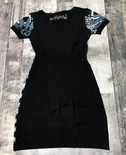 Load image into Gallery viewer, Desigual black/blue/white dress - Hers size approx S
