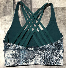 Load image into Gallery viewer, lululemon white/teal sports bra - Hers size 2
