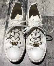 Load image into Gallery viewer, Michael Kors white/gold sneaker - Hers size 7.5
