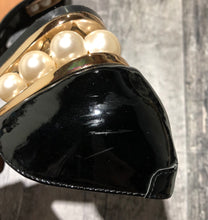 Load image into Gallery viewer, Jeffrey Campbell black/pearl black loafers - Hers size 6.5
