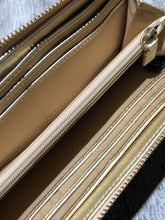Load image into Gallery viewer, Coach gold wallet
