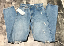 Load image into Gallery viewer, Boyish light blue ripped high rise jeans - Hers size 22
