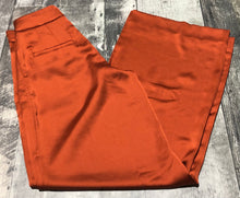Load image into Gallery viewer, Banana Republic orange high rise wide leg pants - Hers size 0
