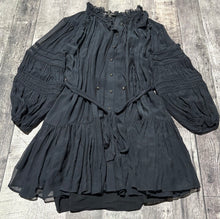 Load image into Gallery viewer, Banana Republic black long sleeve sheer dress - Hers size S
