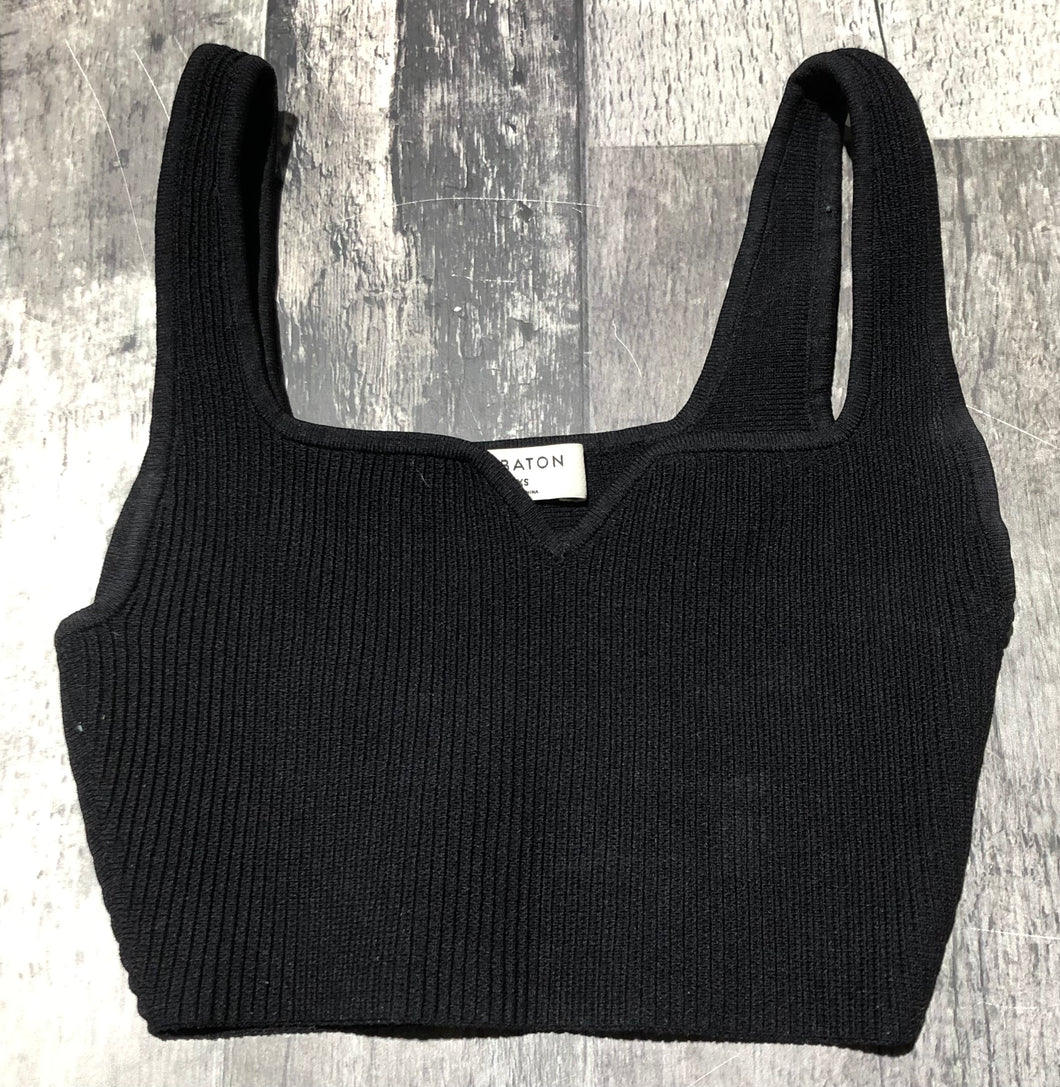 Babaton black crop bra top - Hers size 2XS