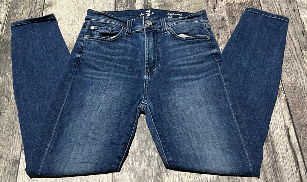 7 for all mankind blue high rise jeans - Hers size 26