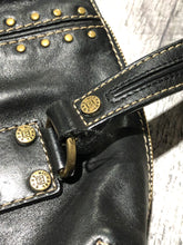 Load image into Gallery viewer, Michael Kors black/gold purse
