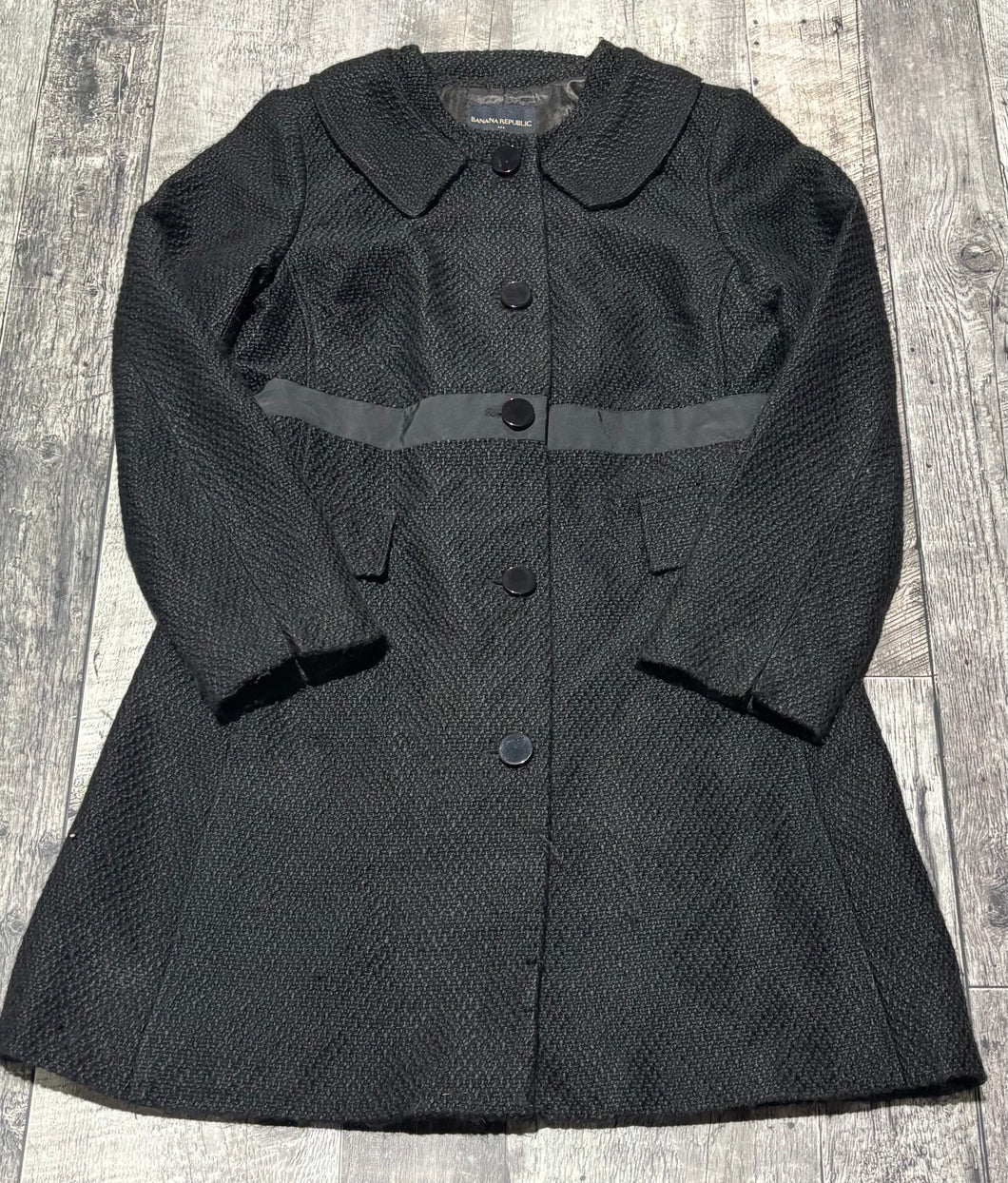 Banana Republic black coat - Hers size M