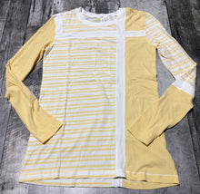 Load image into Gallery viewer, lululemon yellow/white long sleeve shirt - Hers size 12

