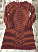 Load image into Gallery viewer, Cynthia Rowley dark red/orange long sleeve dress - Hers size S
