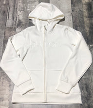 Load image into Gallery viewer, Burton white light zip up hoodie - Hers size L
