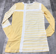 Load image into Gallery viewer, lululemon yellow/white long sleeve shirt - Hers size 12
