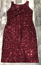 Load image into Gallery viewer, Ralph Lauren dark red sequin mid length dress - Hers size 8
