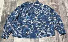 Load image into Gallery viewer, Part Two blue/white long sleeve blouse - Hers size UK 8
