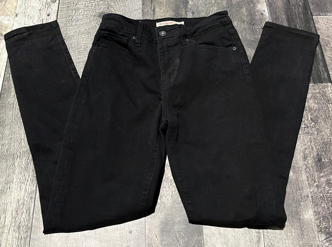 Levis black high rise jeans - Hers size 26