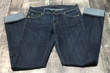 Load image into Gallery viewer, Fidelity dark blue low rise jeans - Hers size 27
