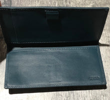 Load image into Gallery viewer, Coach blue checkbook holder
