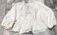 Load image into Gallery viewer, Levi’s cream sheer blouse - Hers size S
