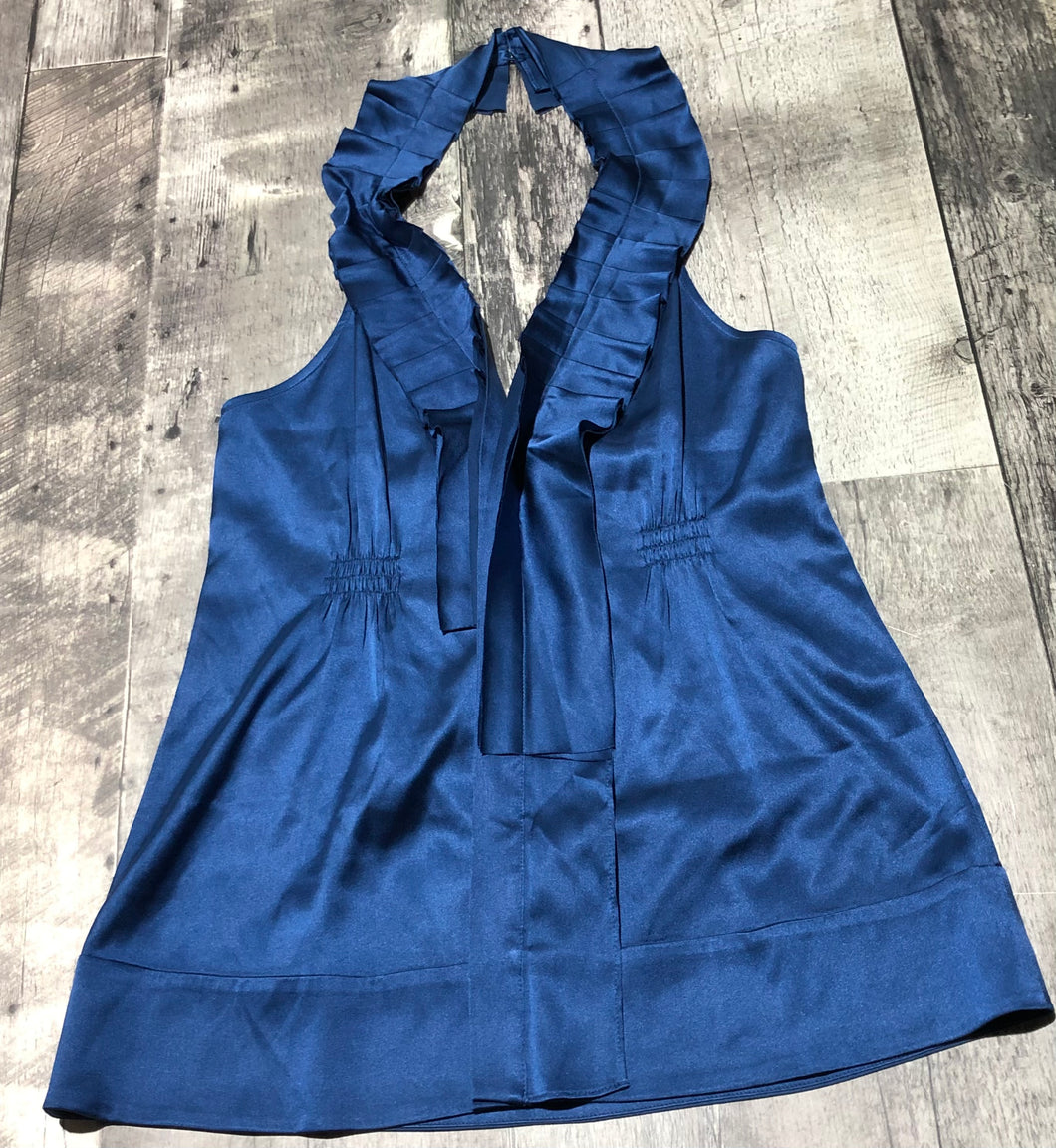 BCBG blue halter top - Hers size S