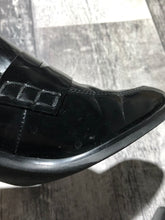 Load image into Gallery viewer, Jeffrey Campbell black heel loafer - Hers size 6

