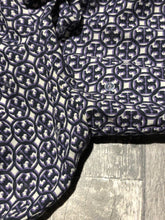 Load image into Gallery viewer, Tory Burch blue/white oversized blouse - Hers size 8
