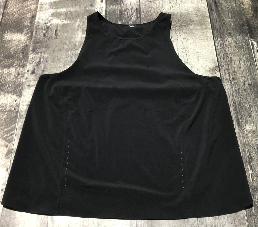 lululemon black tank top - Hers size approx S