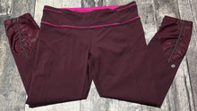Load image into Gallery viewer, lululemon dark red leggings - Hers size 10
