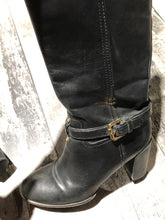 Load image into Gallery viewer, Tory Burch black mid calf heel boots - Hers size 8.5
