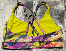 Load image into Gallery viewer, lululemon pink/yellow sports bra - Hers size 8
