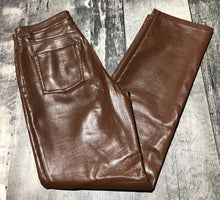 Load image into Gallery viewer, Wilfred brown high rise fake leather pants - Hers size 4
