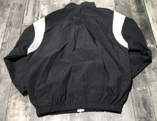 Load image into Gallery viewer, Oak + Fort black/white oversized light windbreaker - Her size S
