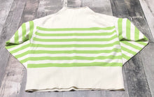 Load image into Gallery viewer, Joe Fresh cream/green knit sweater - Hers size M
