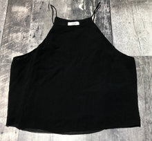 Load image into Gallery viewer, Wilfred black 100% silk crop tank top - Hers size S
