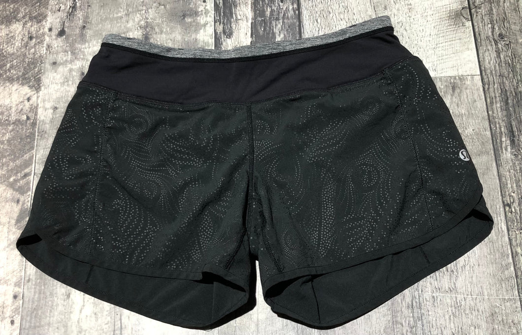lululemon black/grey shorts - Hers size 4