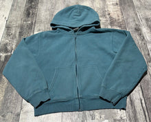Load image into Gallery viewer, TNA blue zip up fleece hoodie - Hers size M
