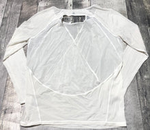 Load image into Gallery viewer, lululemon off white sheer long sleeve shirt - Hers size approx M
