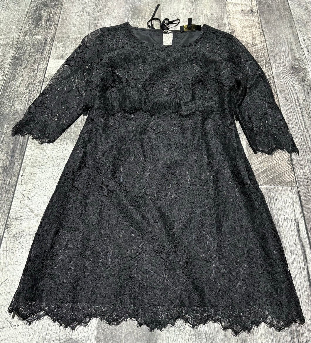 Juicy Couture black lace half sleeve dress - Hers size 2