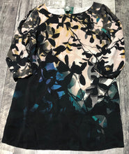 Load image into Gallery viewer, Maeve black/teal/cream dress - Hers size L
